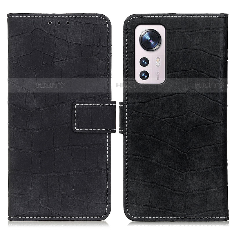 Handytasche Stand Schutzhülle Flip Leder Hülle K07Z für Xiaomi Mi 12 Lite 5G Schwarz