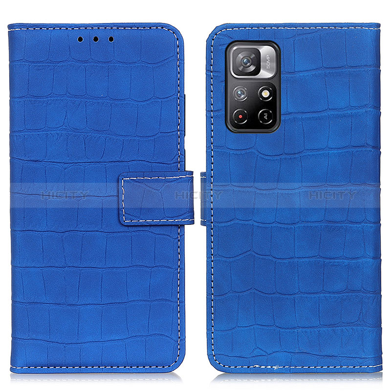 Handytasche Stand Schutzhülle Flip Leder Hülle K07Z für Xiaomi Poco M4 Pro 5G Blau Plus