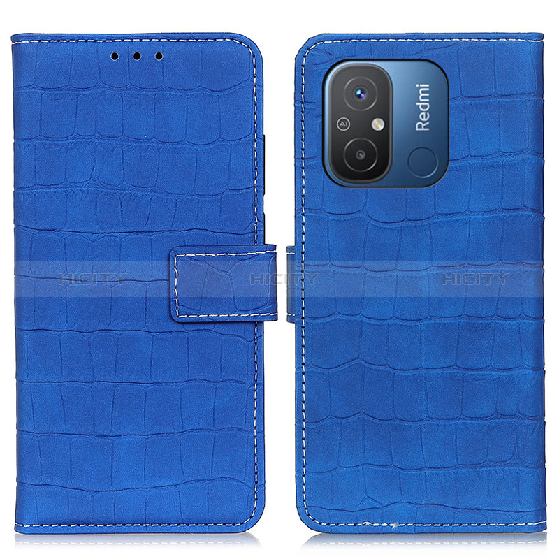 Handytasche Stand Schutzhülle Flip Leder Hülle K07Z für Xiaomi Redmi 12C 4G Blau Plus