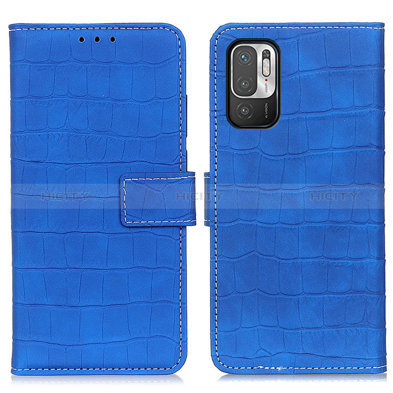 Handytasche Stand Schutzhülle Flip Leder Hülle K07Z für Xiaomi Redmi Note 10T 5G Blau Plus