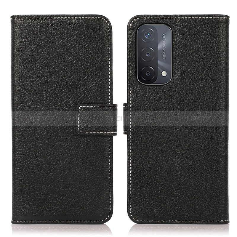 Handytasche Stand Schutzhülle Flip Leder Hülle K08Z für Oppo A54 5G Schwarz