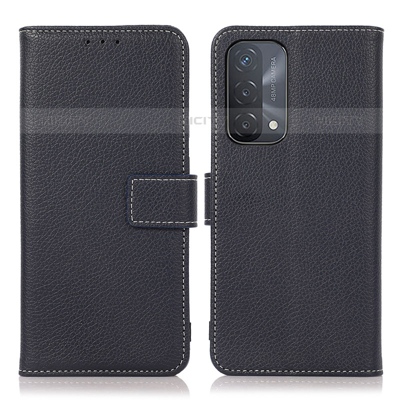 Handytasche Stand Schutzhülle Flip Leder Hülle K08Z für Oppo A93 5G Königs Blau