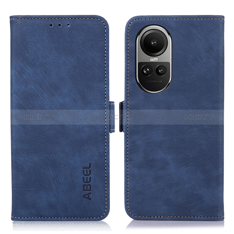 Handytasche Stand Schutzhülle Flip Leder Hülle K08Z für Oppo Reno10 Pro 5G Blau