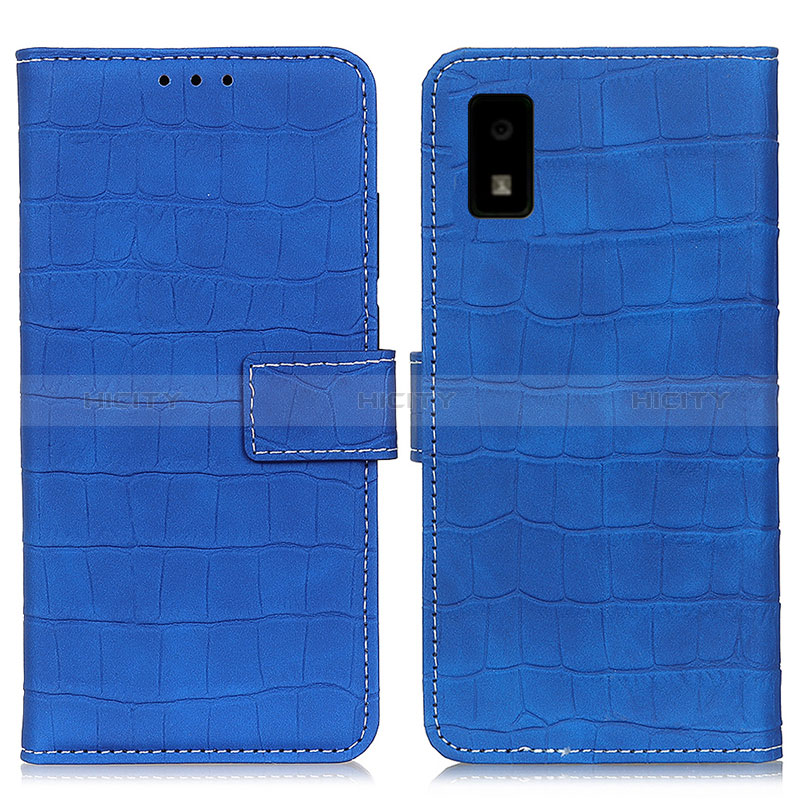 Handytasche Stand Schutzhülle Flip Leder Hülle K08Z für Sharp Aquos wish Blau Plus