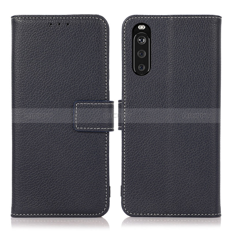 Handytasche Stand Schutzhülle Flip Leder Hülle K08Z für Sony Xperia 10 III SO-52B Königs Blau