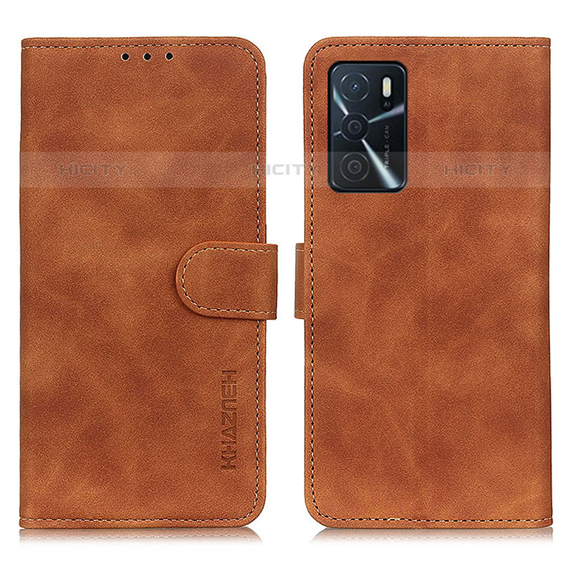 Handytasche Stand Schutzhülle Flip Leder Hülle K09Z für Oppo A16s Braun Plus