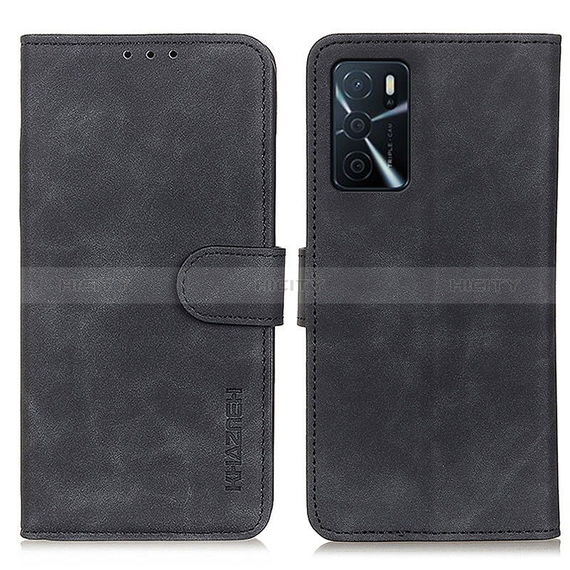 Handytasche Stand Schutzhülle Flip Leder Hülle K09Z für Oppo A54s Schwarz Plus