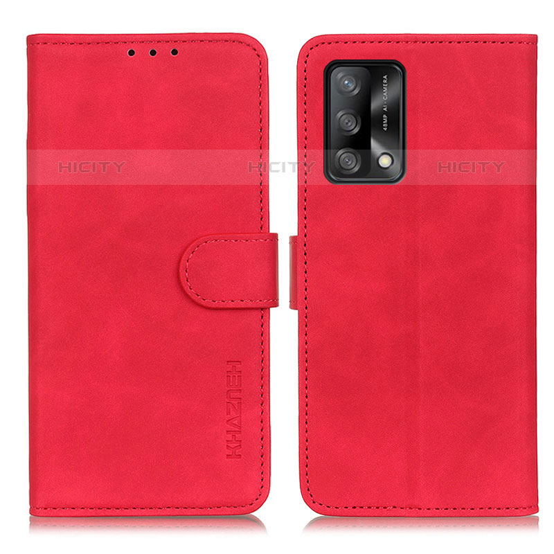 Handytasche Stand Schutzhülle Flip Leder Hülle K09Z für Oppo A74 4G Rot