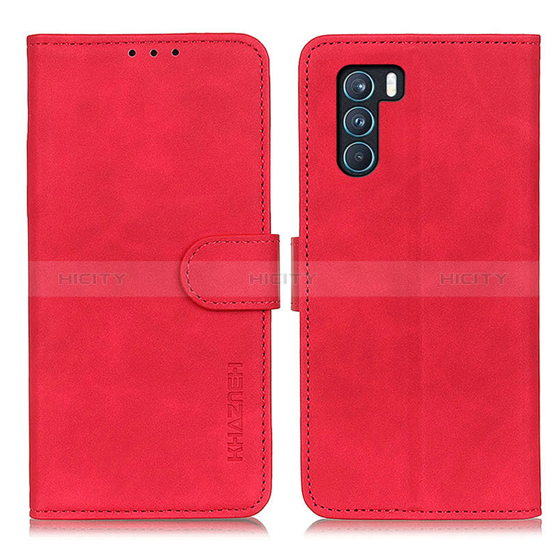 Handytasche Stand Schutzhülle Flip Leder Hülle K09Z für Oppo K9 Pro 5G Rot