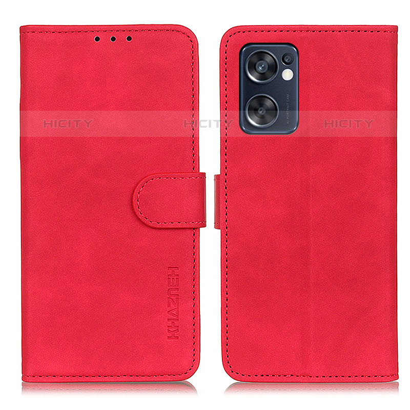 Handytasche Stand Schutzhülle Flip Leder Hülle K09Z für Oppo Reno7 SE 5G Rot