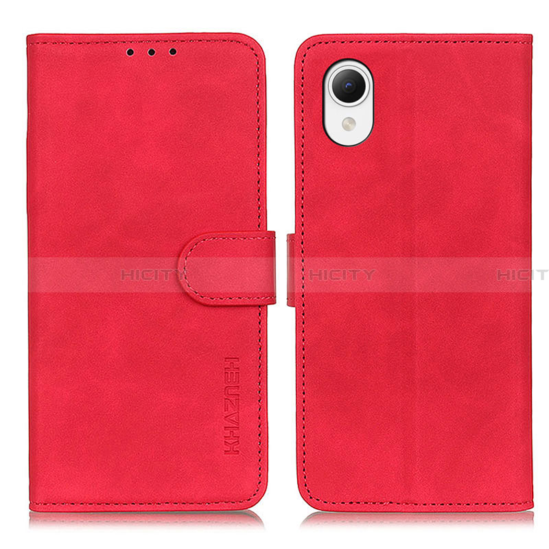 Handytasche Stand Schutzhülle Flip Leder Hülle K09Z für Samsung Galaxy A23 5G SC-56C Rot