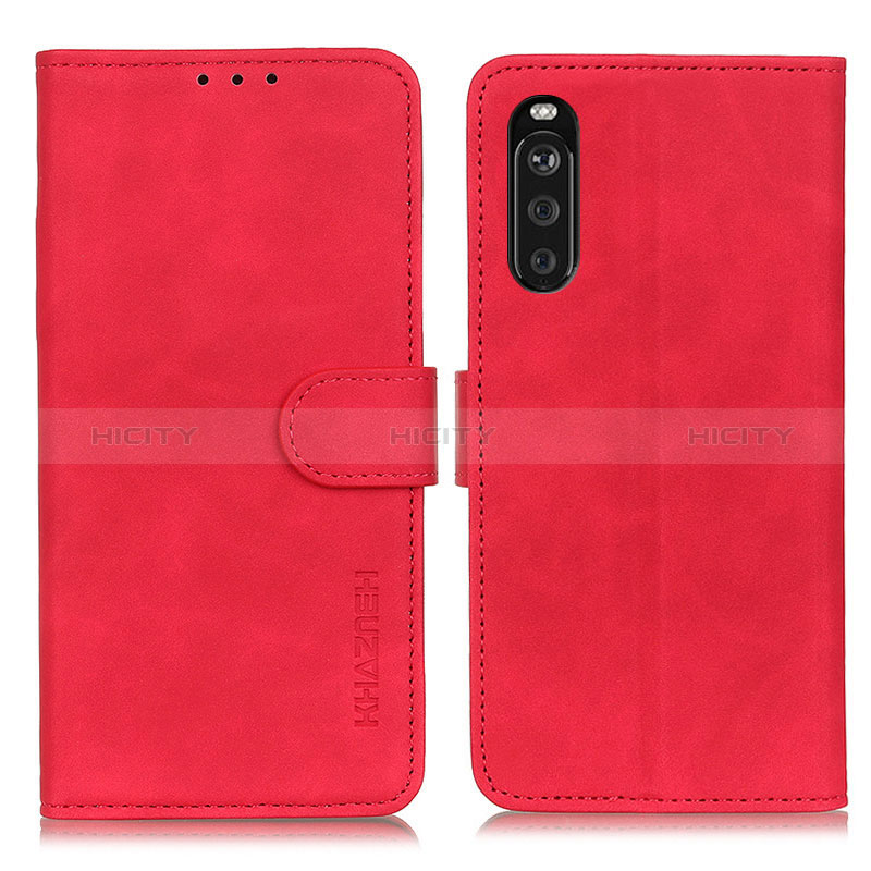 Handytasche Stand Schutzhülle Flip Leder Hülle K09Z für Sony Xperia 10 III Lite Rot