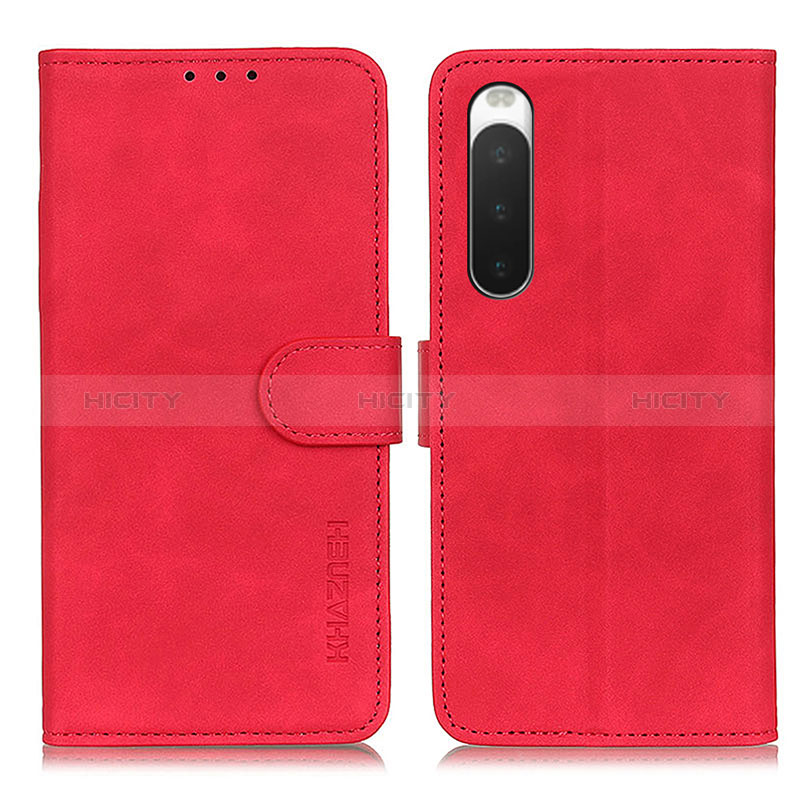 Handytasche Stand Schutzhülle Flip Leder Hülle K09Z für Sony Xperia 10 IV SOG07 Rot Plus