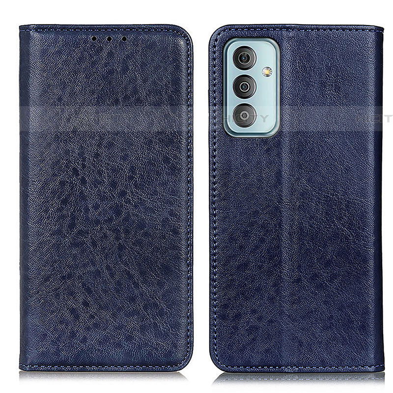 Handytasche Stand Schutzhülle Flip Leder Hülle KZ01 für Samsung Galaxy F23 5G Blau Plus