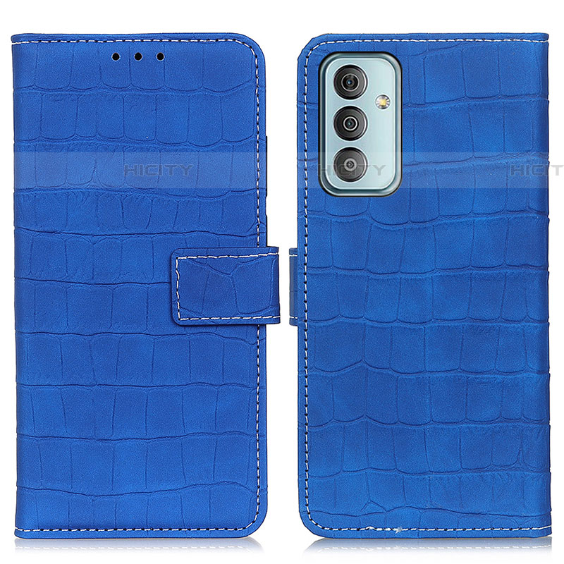 Handytasche Stand Schutzhülle Flip Leder Hülle KZ07 für Samsung Galaxy F23 5G Blau