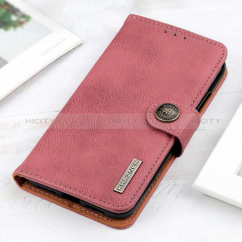 Handytasche Stand Schutzhülle Flip Leder Hülle KZ2 für Motorola Moto Edge 40 Neo 5G Rosa Plus