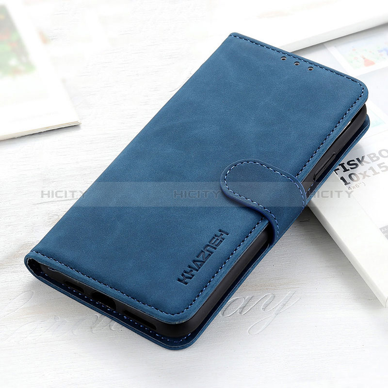 Handytasche Stand Schutzhülle Flip Leder Hülle KZ3 für Motorola Moto G54 5G Blau