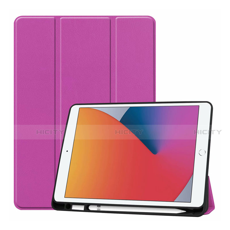 Handytasche Stand Schutzhülle Flip Leder Hülle L01 für Apple iPad 10.2 (2019) Pink Plus