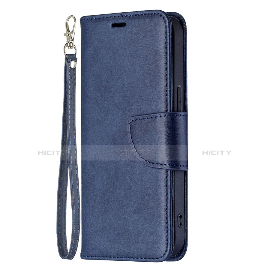 Handytasche Stand Schutzhülle Flip Leder Hülle L01 für Apple iPhone 13 Blau