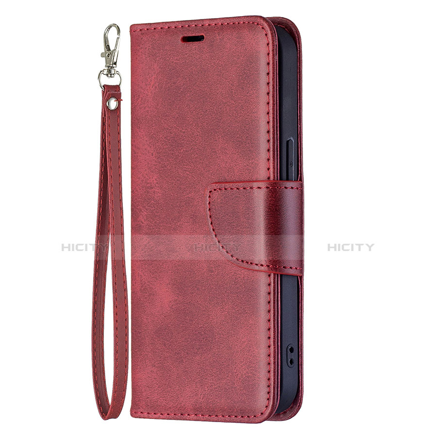 Handytasche Stand Schutzhülle Flip Leder Hülle L01 für Apple iPhone 13 Rot groß