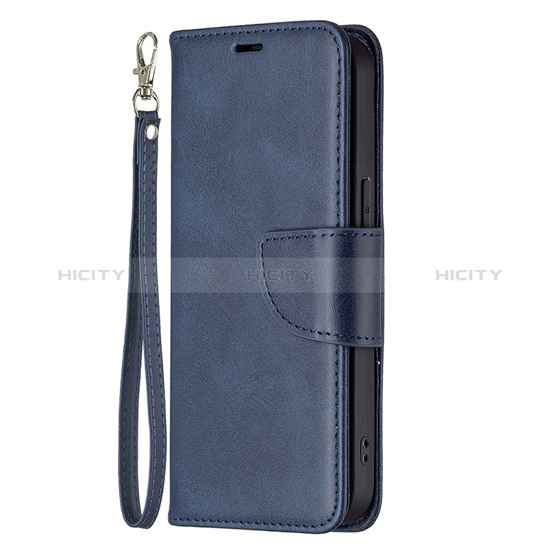 Handytasche Stand Schutzhülle Flip Leder Hülle L01 für Apple iPhone 14 Pro Blau