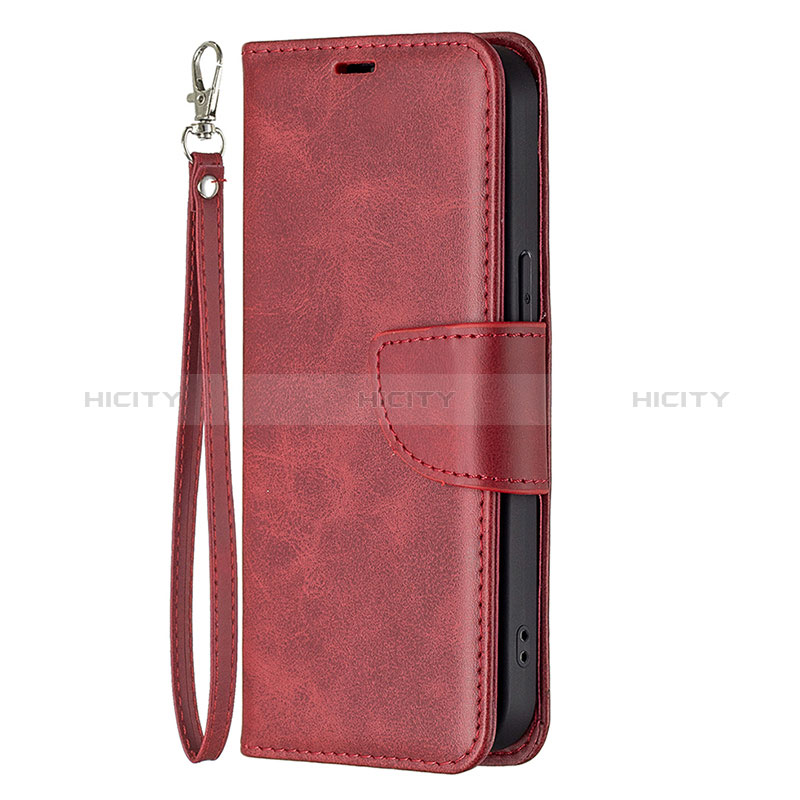 Handytasche Stand Schutzhülle Flip Leder Hülle L01 für Apple iPhone 14 Pro Max Rot groß