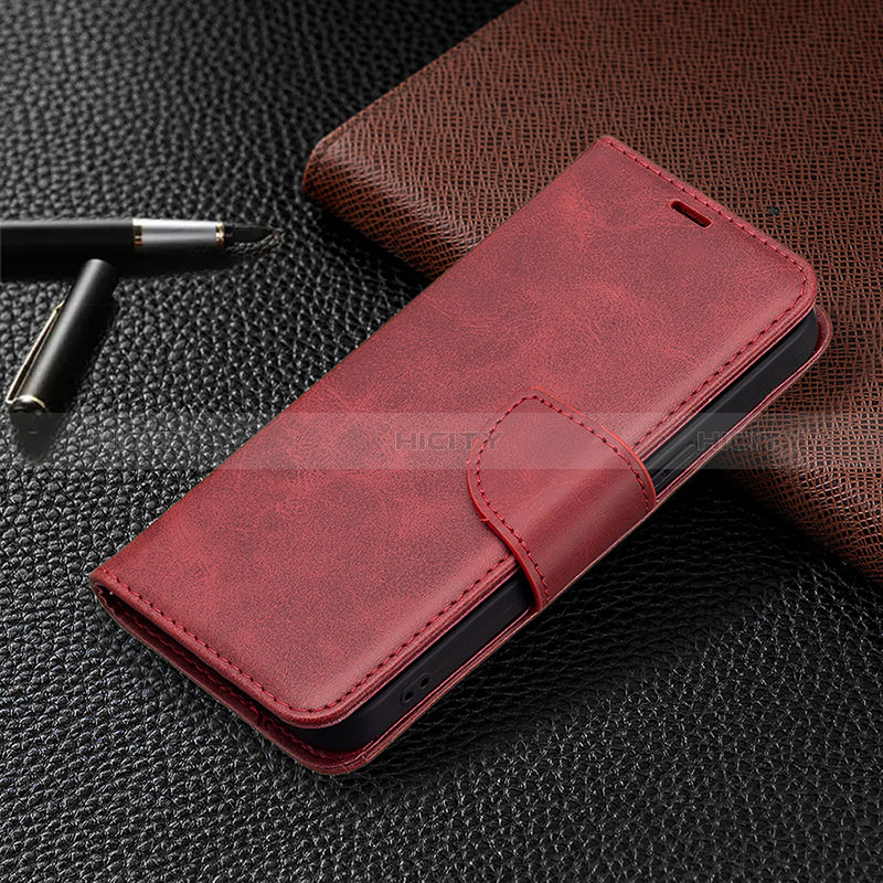 Handytasche Stand Schutzhülle Flip Leder Hülle L01 für Apple iPhone 14 Pro Max Rot groß