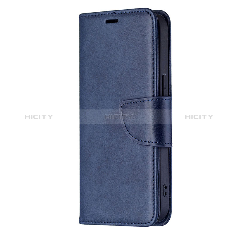 Handytasche Stand Schutzhülle Flip Leder Hülle L01 für Apple iPhone 15 Plus Blau