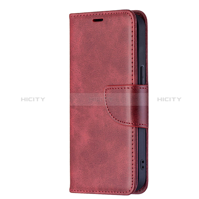 Handytasche Stand Schutzhülle Flip Leder Hülle L01 für Apple iPhone 15 Plus Rot