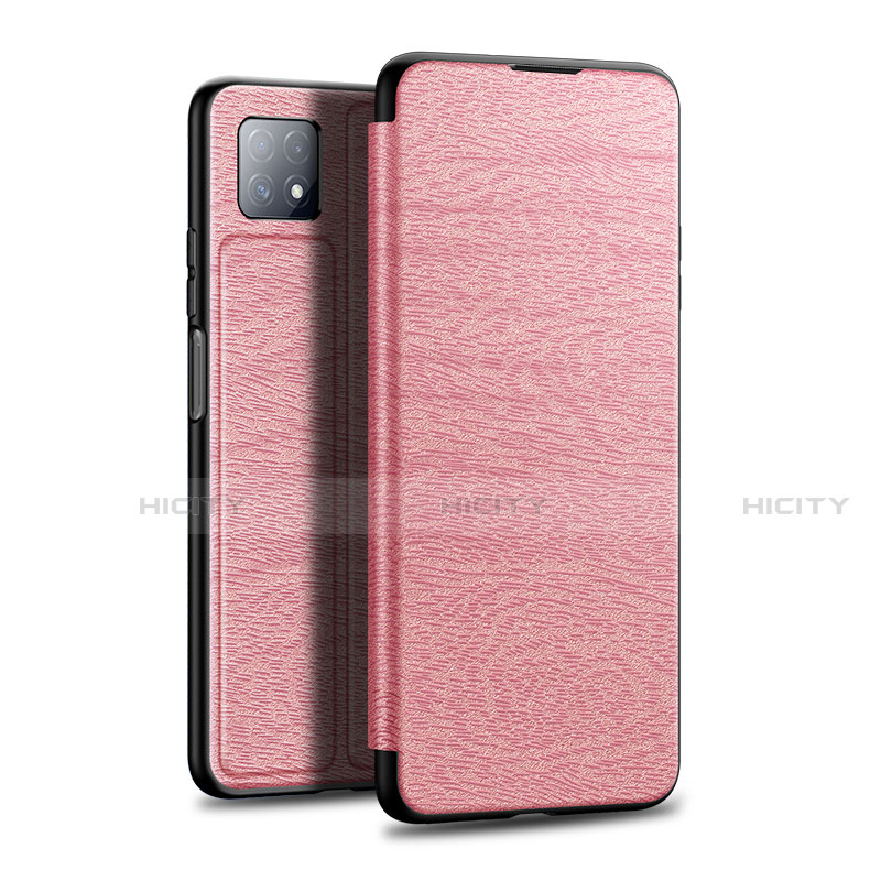 Handytasche Stand Schutzhülle Flip Leder Hülle L01 für Huawei Enjoy 20 5G Rosegold