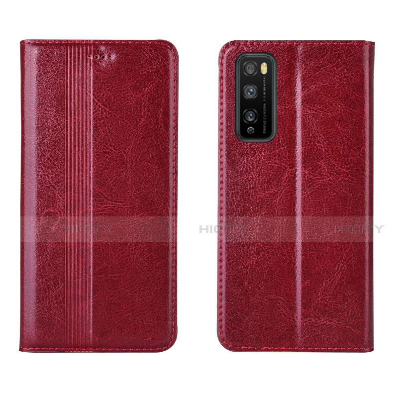 Handytasche Stand Schutzhülle Flip Leder Hülle L01 für Huawei Enjoy 20 Pro 5G Rot