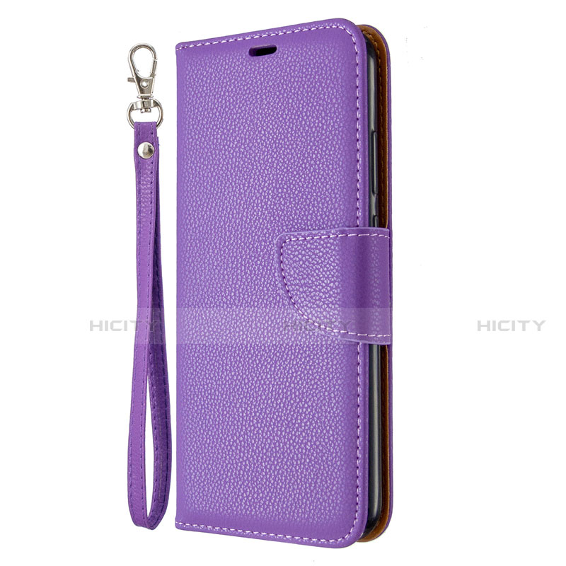 Handytasche Stand Schutzhülle Flip Leder Hülle L01 für Huawei Y7p Violett