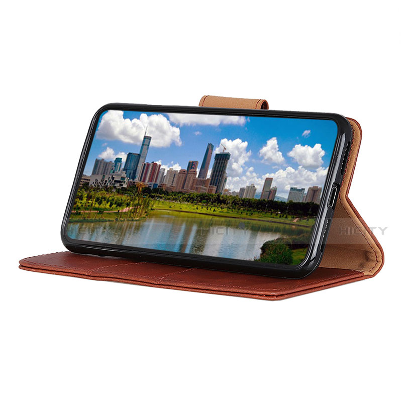 Handytasche Stand Schutzhülle Flip Leder Hülle L01 für Motorola Moto Edge groß