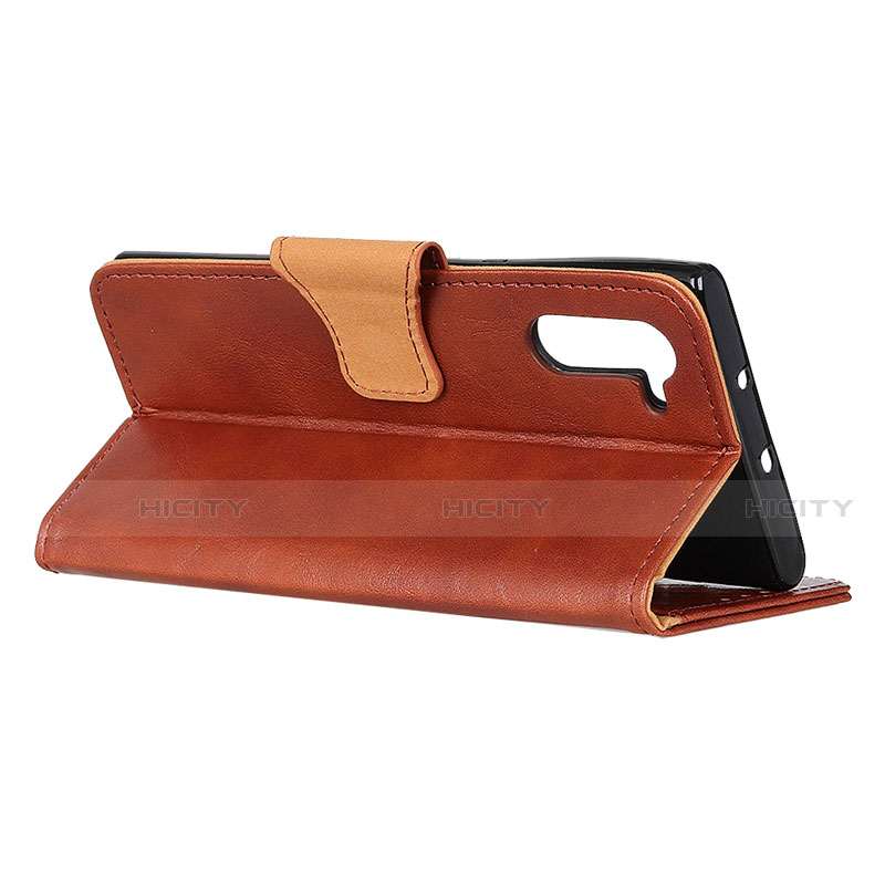 Handytasche Stand Schutzhülle Flip Leder Hülle L01 für Motorola Moto Edge groß