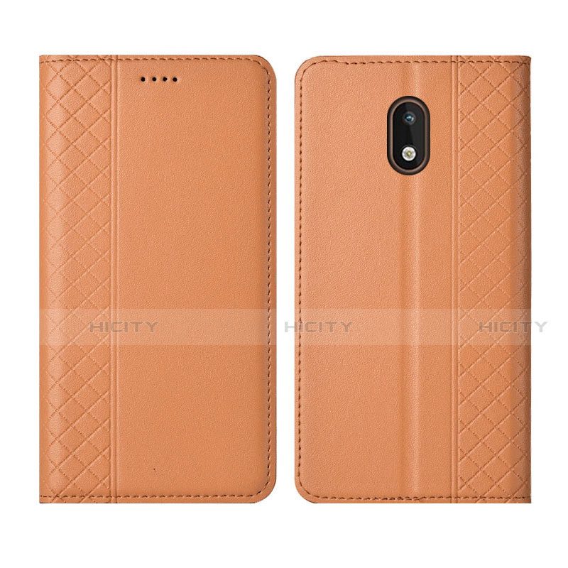 Handytasche Stand Schutzhülle Flip Leder Hülle L01 für Nokia 1.3 Orange