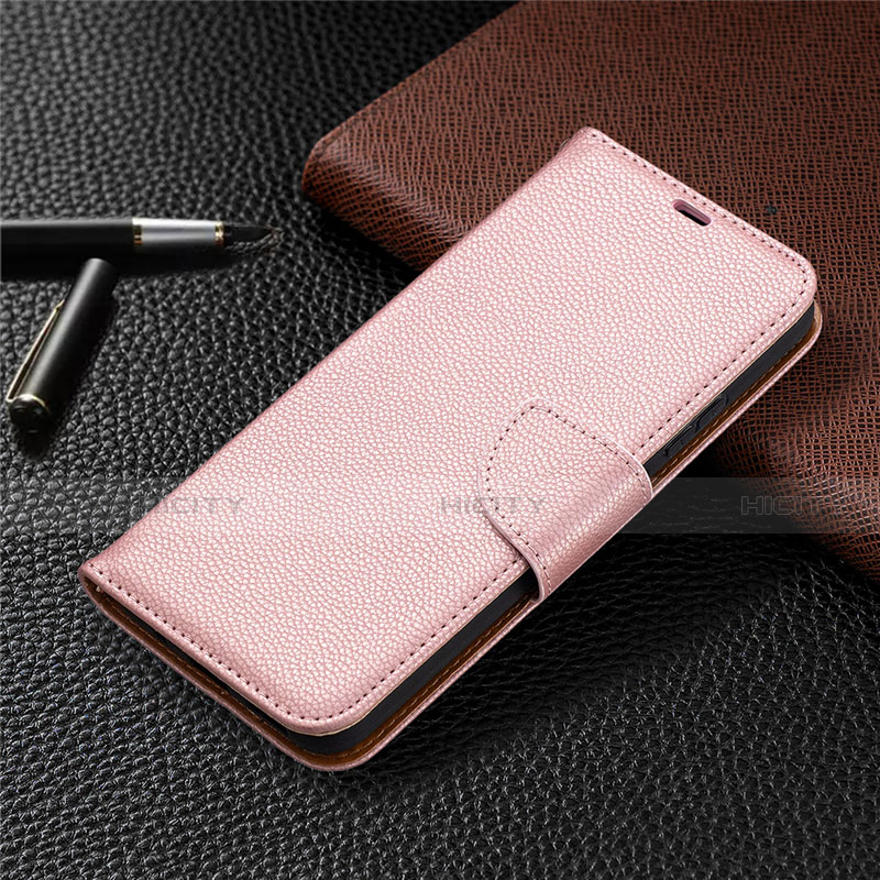 Handytasche Stand Schutzhülle Flip Leder Hülle L01 für Nokia 3.4 Rosegold