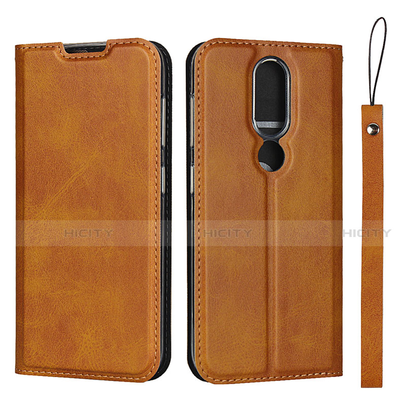 Handytasche Stand Schutzhülle Flip Leder Hülle L01 für Nokia 4.2 Orange