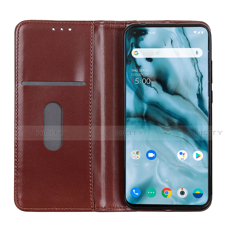 Handytasche Stand Schutzhülle Flip Leder Hülle L01 für OnePlus Nord groß