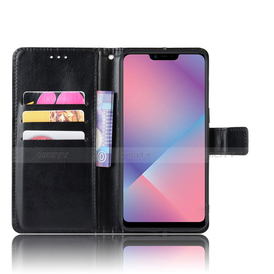 Handytasche Stand Schutzhülle Flip Leder Hülle L01 für Oppo A12e