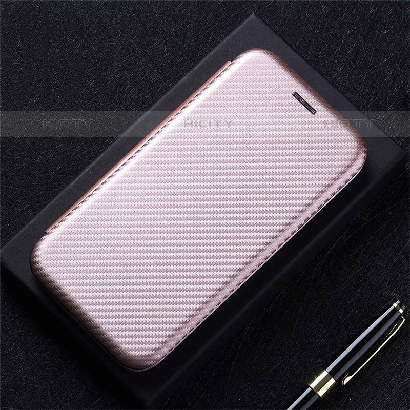 Handytasche Stand Schutzhülle Flip Leder Hülle L01 für Oppo A35 Rosegold