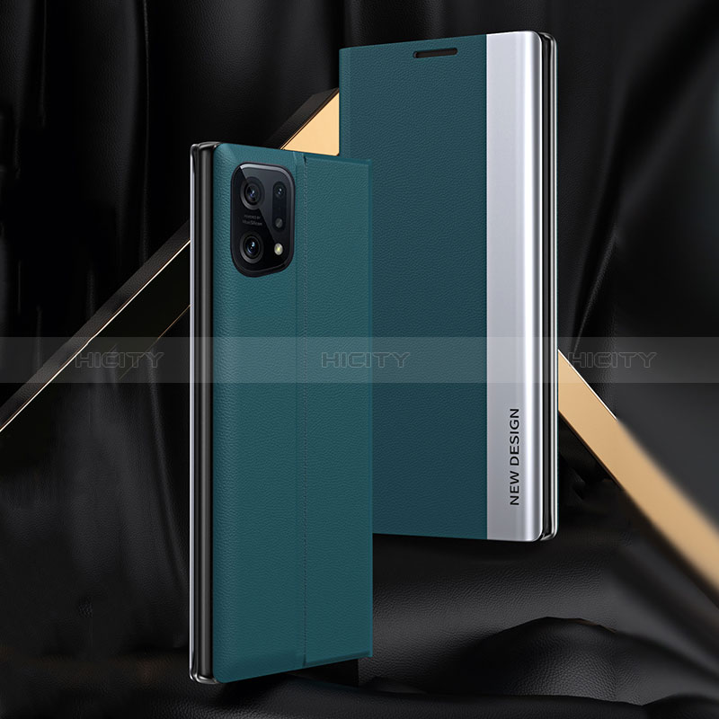 Handytasche Stand Schutzhülle Flip Leder Hülle L01 für Oppo Find X5 5G