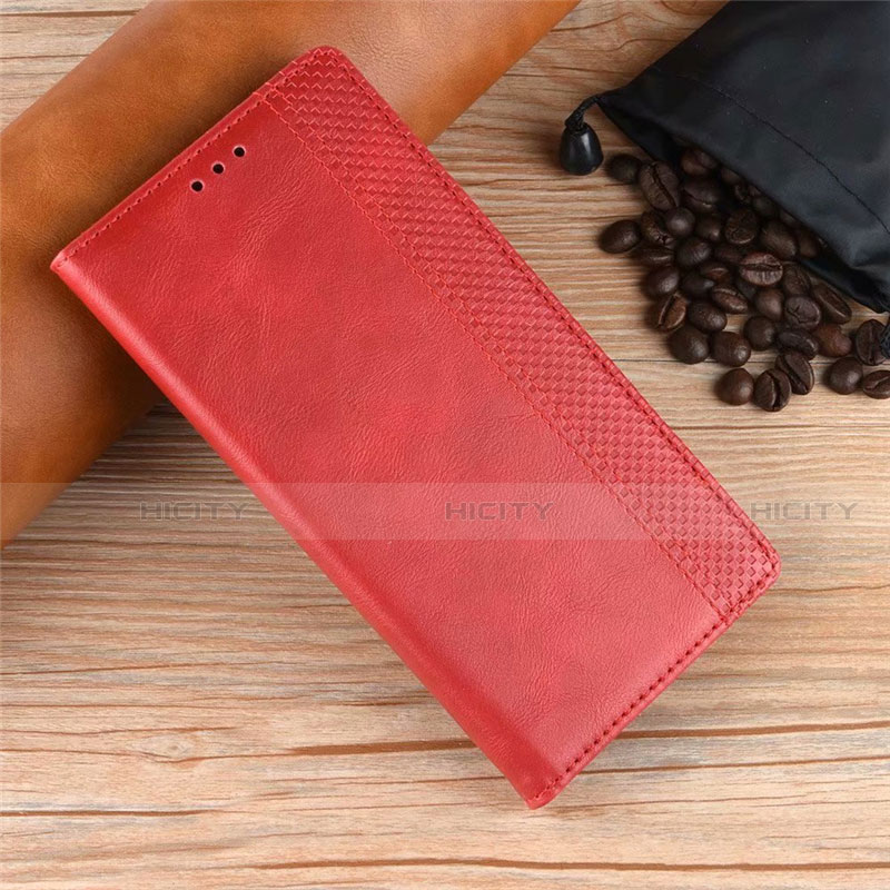 Handytasche Stand Schutzhülle Flip Leder Hülle L01 für Oppo Reno4 Pro 4G Rot