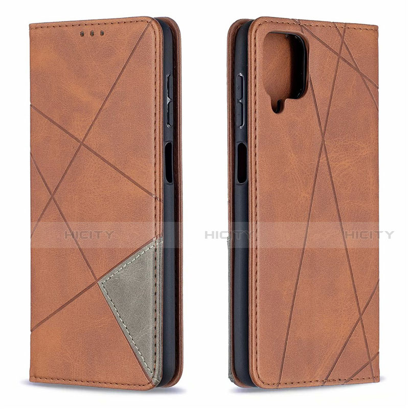 Handytasche Stand Schutzhülle Flip Leder Hülle L01 für Samsung Galaxy A12 groß