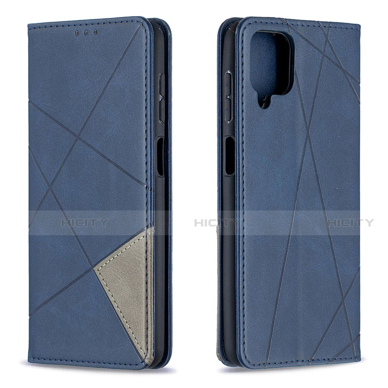 Handytasche Stand Schutzhülle Flip Leder Hülle L01 für Samsung Galaxy A12 groß