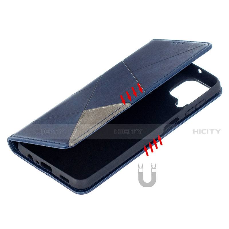 Handytasche Stand Schutzhülle Flip Leder Hülle L01 für Samsung Galaxy A12 groß