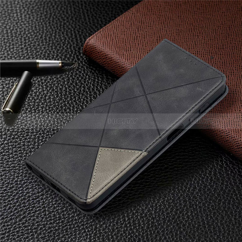 Handytasche Stand Schutzhülle Flip Leder Hülle L01 für Samsung Galaxy A12 Nacho Schwarz Plus