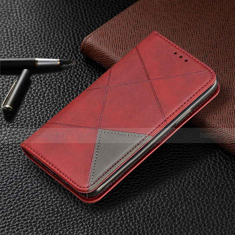 Handytasche Stand Schutzhülle Flip Leder Hülle L01 für Samsung Galaxy A31 Rot Plus