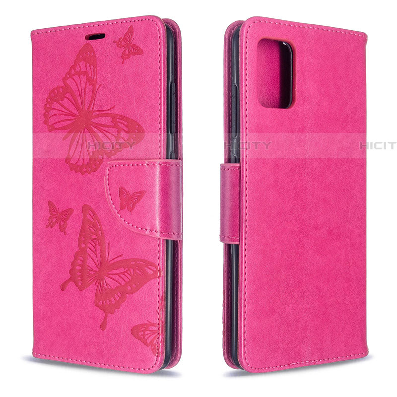 Handytasche Stand Schutzhülle Flip Leder Hülle L01 für Samsung Galaxy A51 5G Pink Plus