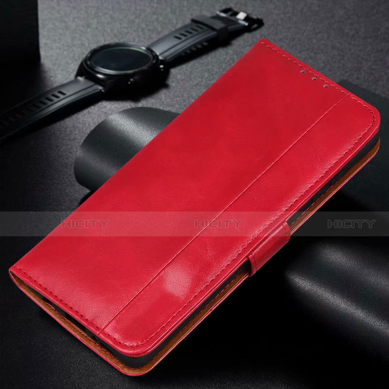 Handytasche Stand Schutzhülle Flip Leder Hülle L01 für Samsung Galaxy M21 Rot