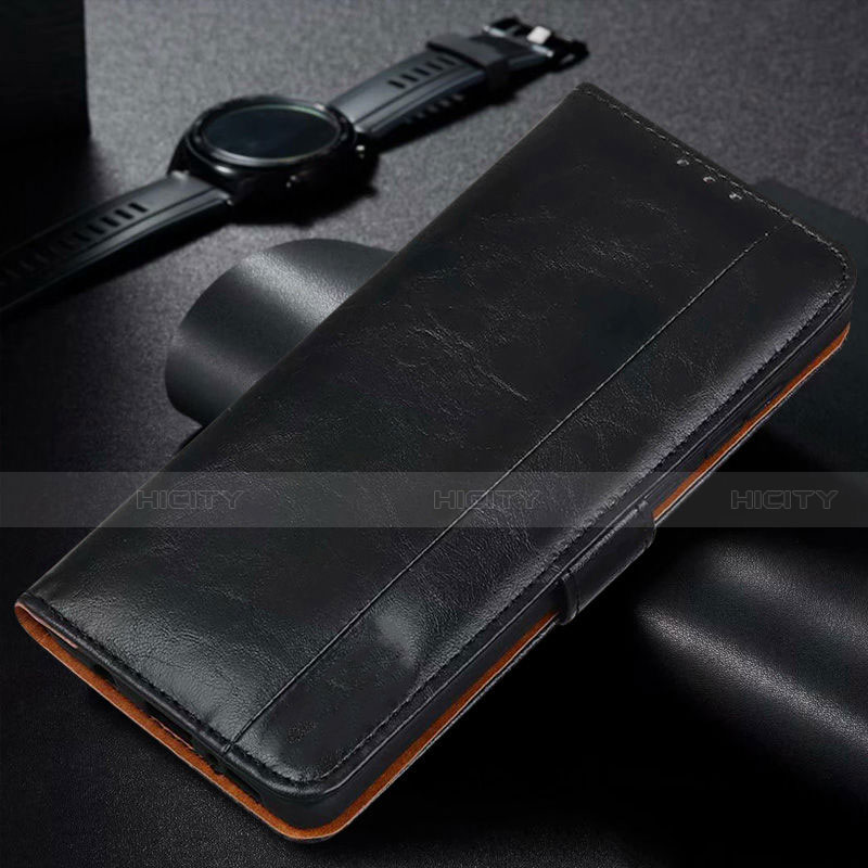 Handytasche Stand Schutzhülle Flip Leder Hülle L01 für Samsung Galaxy M21 Schwarz